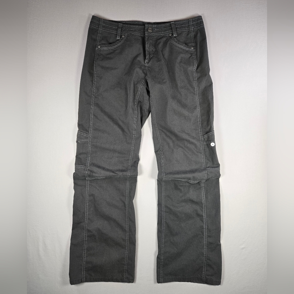 KÜHL Women's Charcoal Gray Cargo Outdoor Hiking Pants - Size 14 Regular - Picture 3 of 15